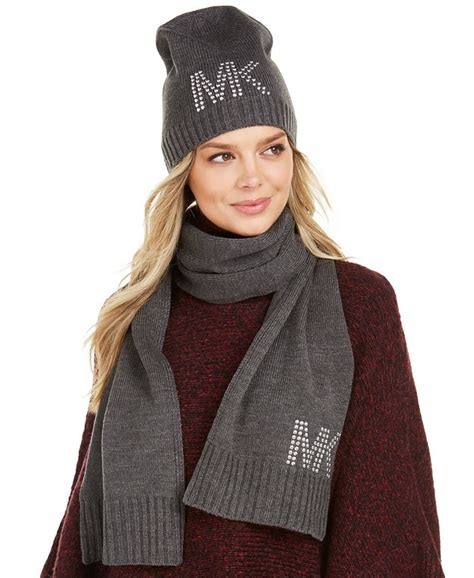 michael kors black hat|michael kors scarf sale.